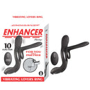 ENHANCER VIBRATING LOVERS RING-BLACK