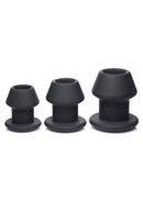 Master Series Gape-Grommets Hollow Silicone Anal Dilator Set (3 Pieces)