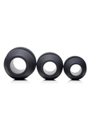 Master Series Gape-Grommets Hollow Silicone Anal Dilator Set (3 Pieces)