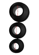 Master Series Gape-Grommets Hollow Silicone Anal Dilator Set (3 Pieces)