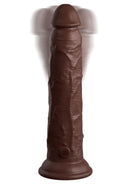 King Cock Elite Dual Density Vibrating Rechargeable Silicone Dildo with Remote Control 9in