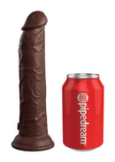 King Cock Elite Dual Density Vibrating Rechargeable Silicone Dildo with Remote Control 9in