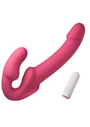 Simply Sweet Candy Crush Vibrating Rechargeable Silicone Strapless Strap-On