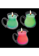 Master Series Glow Pour Blacklight Reactive Drip Candle Set (3 Piece)