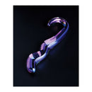 Cristal Blue Flame Curved Glass Dildo