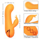 California Dreaming Montecito Muse Rechargeable Silicone Dual Vibrator