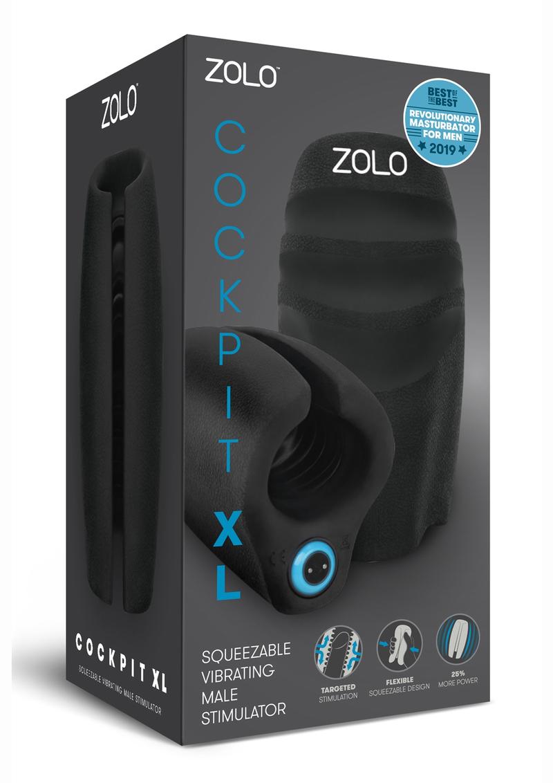 Zolo Cockpit XL Palm-Sized Squeezable Vibrating Stroker