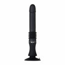 Love Thrust Rechargeable Silicone Thrusting Vibrator with Suction Cup Base - Black