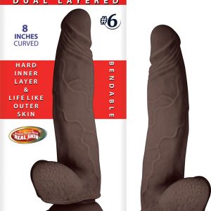 RealCocks Dual Layered Realistic TPE Dongs with Bendable Spine