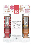 JO - Naughty or Nice Flavored Waterbased Lube Gift Set