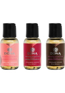 Dona Let Me Kiss You Aphrodisiac & Pheromone Infused Kissable Massage Oil Gift Set - 3x1oz