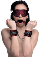 Frisky Laced Up 5-Piece Bondage Set - Red