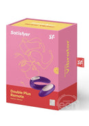 Satisfyer Double Plus Remote Partner Vibrator - Purple
