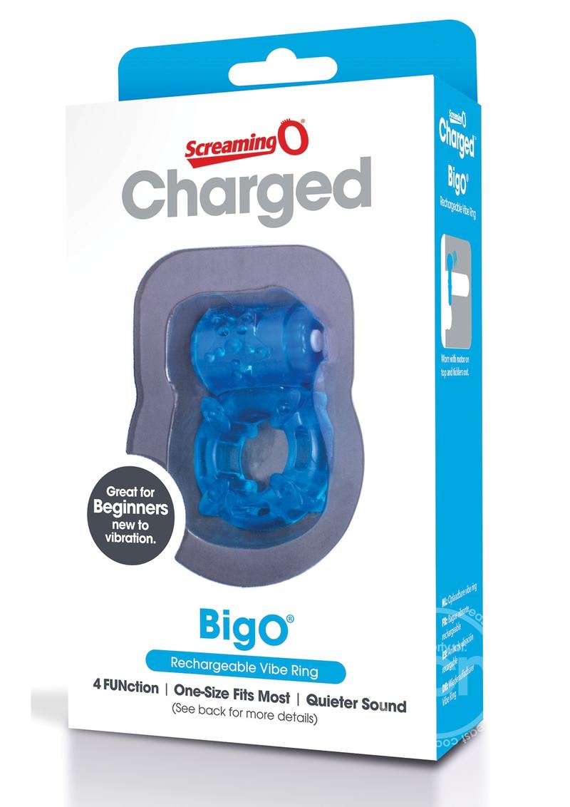 Charged BigO Rechargeable 4-Function Vibrating Ring Charged BigO Rechargeable 4-Function Vibrating Ring