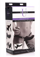 StrapU Power Pegger Vibrating Silicone Double Pleasure Dildo with Harness