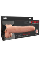 Fetish Fantasy Series Hollow Rechargeable Strap-On Dildo with Balls and Harness 11in