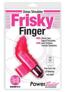 Frisky Finger TPE 3-Speed Bullet Vibrator with Finger Sleeve - Pink