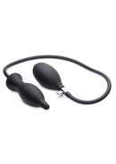 Master Series Dark Inflator Silicone Inflatable Anal Plug