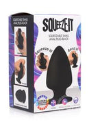Squeeze-It Squishy Silicone Anal Plug - Black