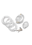 Master Series - Double Lockdown Locking Customizable Chastity Cage