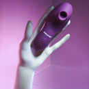 Sucker For You Clitoral Suction Toy with Finger Holder - Purple