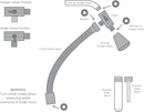 Cleanstream Shower Enema Set - Silver