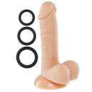 Cloud9 Pro Sensual Premium Silicone Dong with 3 Bonus C-Rings - 6"
