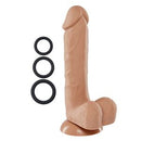 Cloud9 Pro Sensual Premium Silicone Dong with 3 Bonus C-Rings - 8"