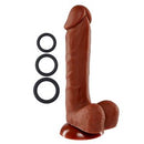 Cloud9 Pro Sensual Premium Silicone Dong with 3 Bonus C-Rings - 8"