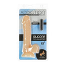 Addiction David 8" Silicone Posable Dildo - Vanilla