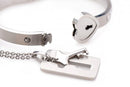 Master Series Cuffed Locking Bracelet and Key Necklace