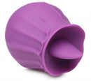 Bloomgasm Wild Violet Rechargeable Silicone Licking-Tongue Clitoral Stimulator