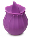 Bloomgasm Wild Violet Rechargeable Silicone Licking-Tongue Clitoral Stimulator