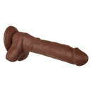 Real Supple Posable-Spine Silicone 8.25" Dildo with Suction Cup