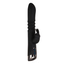 Evolved Rapid Rabbit Rechargeable Silicone Thrusting Vibrating Dual Stimulator - Black