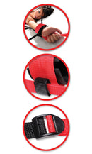 Fetish Fantasy Web Bed Restraint System - Black/Red