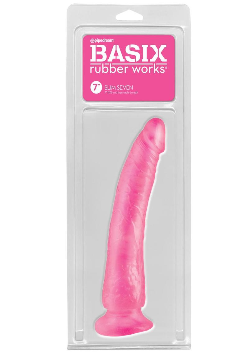 Basix Dong Slim 7 with Suction Cup 7in