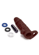 SIze Up 1in Vibrating Penis Extender W/ Ball Loop