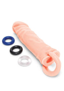 Size Up 1in Realistic Penis Extender W/ Ball Loop