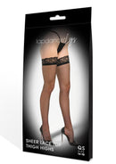 LAPDANCE LEGS LACE THIGH HIGH BLK-Q