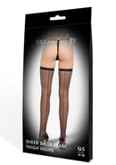 LAPDANCE LEGS BACK SEAM THIGH HIGH- Q