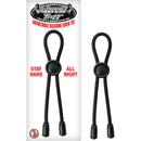 MACK TUFF ADJUSTABLE SILICONE COCK TIE – BLACK