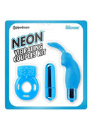 Neon Silicone Vibrating Couples (3 Piece Kit)