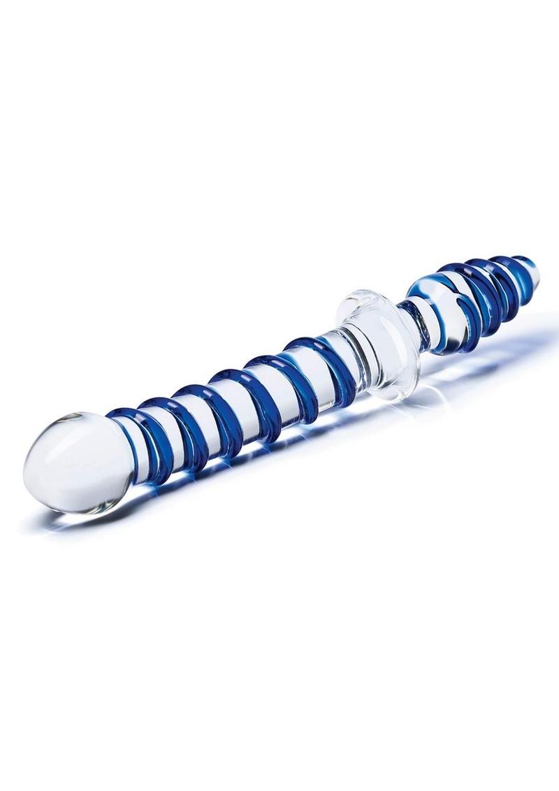 Glas Mr Swirly Double Ended Glass Dildo & Butt Plug 10in