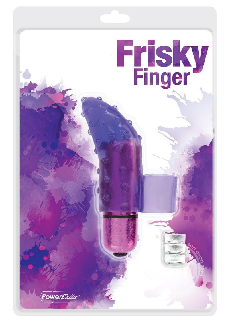 Frisky Finger TPE 3-Speed Bullet Vibrator with Finger Sleeve - Pink