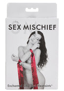 Sex & Mischief Enchanted Silky Sash Restraints - Red