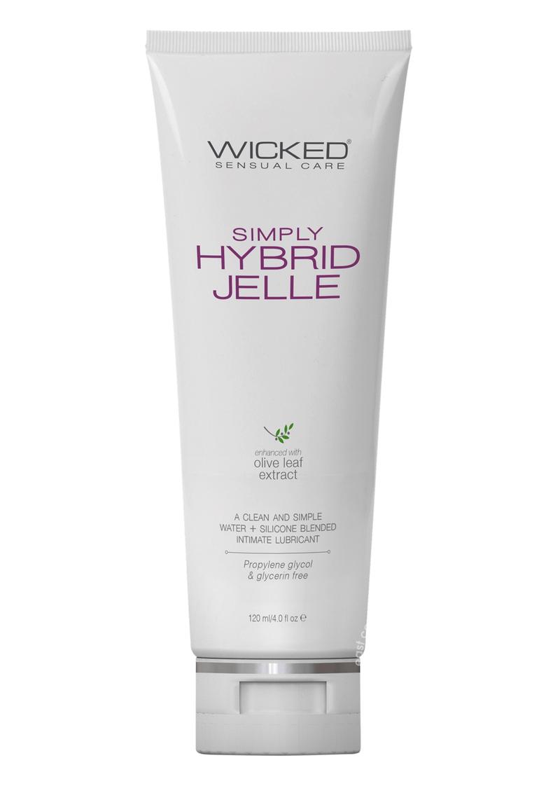 Wicked Simply Hybrid Jelle Lubricant with Olive Leaf Extract 4oz