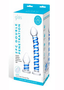 Glas Swirly Dildo & Buttplug Set (2 piece)