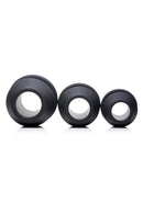 Master Series Gape-Grommets Hollow Silicone Anal Dilator Set (3 Pieces)
