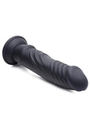 Zeus Vibrating & E-Stim Rechargeable Silicone Dildo with Remote Control 7.9in